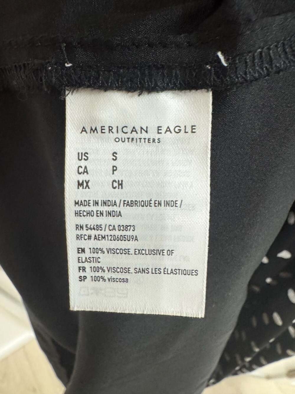 American Eagle Outfitters Black and White Polka Dot Midi Slip Dress Size Small - Picture 4 of 4